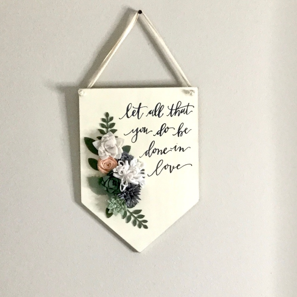 Succulent Room Decor hanging sign